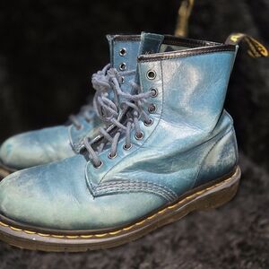 Dr. Martens 1460 Pascal 8-eyelet distressed boots Size 8 Womens